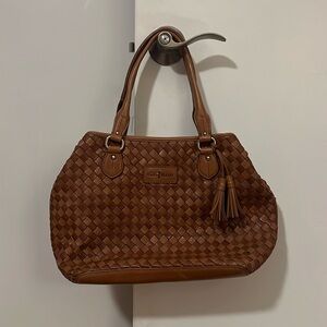 Cole Haan woven handbag
